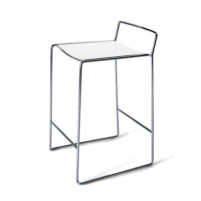 Mobile / Spindle Counter Stool in Glossy White, designed by Piero Lissoni for Porro