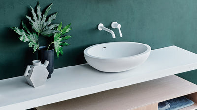 Desktop / Spoon XL Washbasin, designed by Benedini Associati for Agape