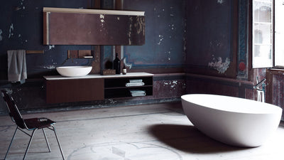 Desktop / Spoon XL Washbasin, designed by Benedini Associati for Agape