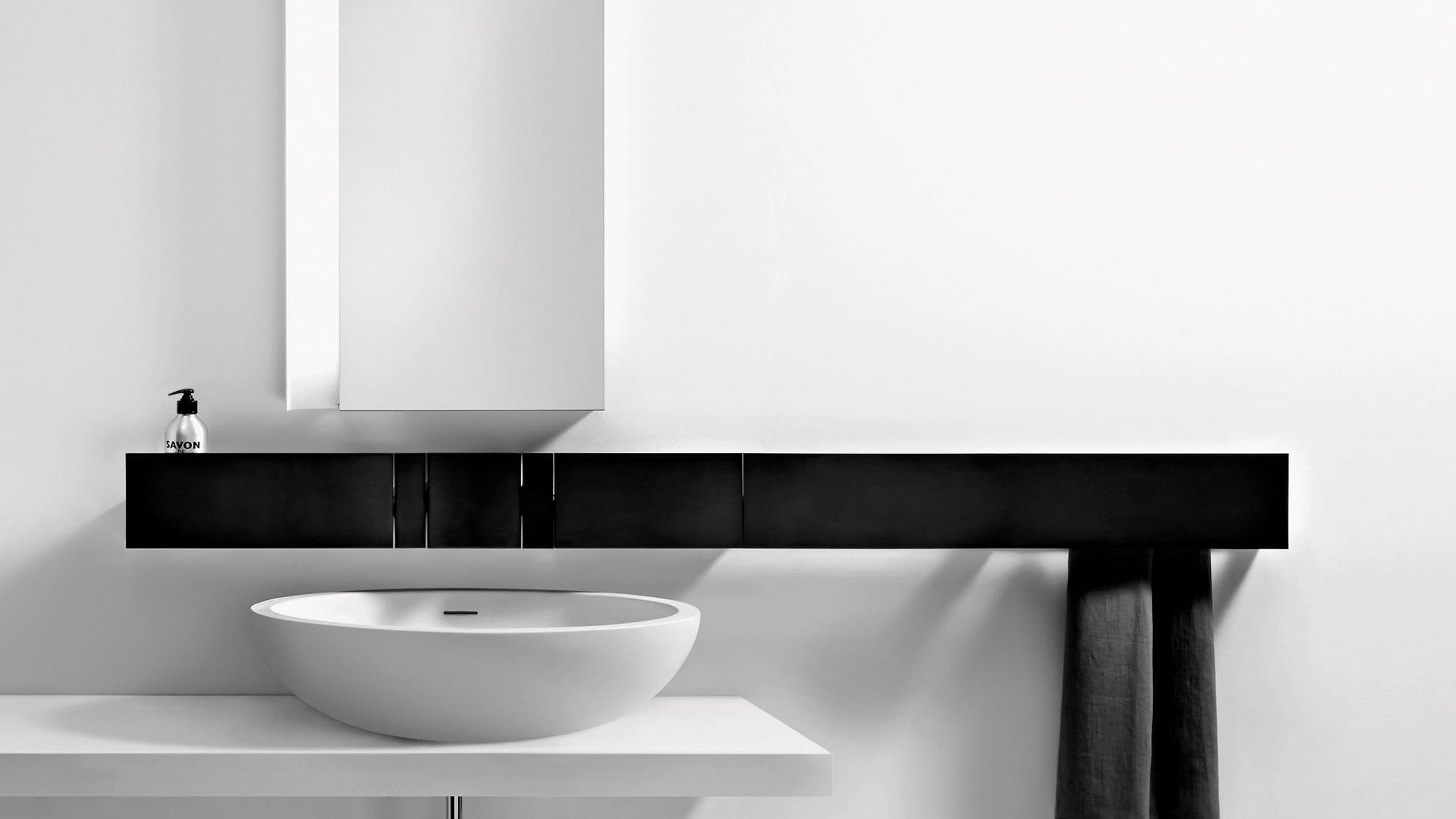 Desktop / Spoon XL Washbasin, designed by Benedini Associati for Agape