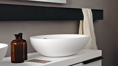 Desktop / Spoon XL Washbasin, designed by Benedini Associati for Agape