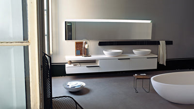 Desktop / Spoon XL Washbasin, designed by Benedini Associati for Agape