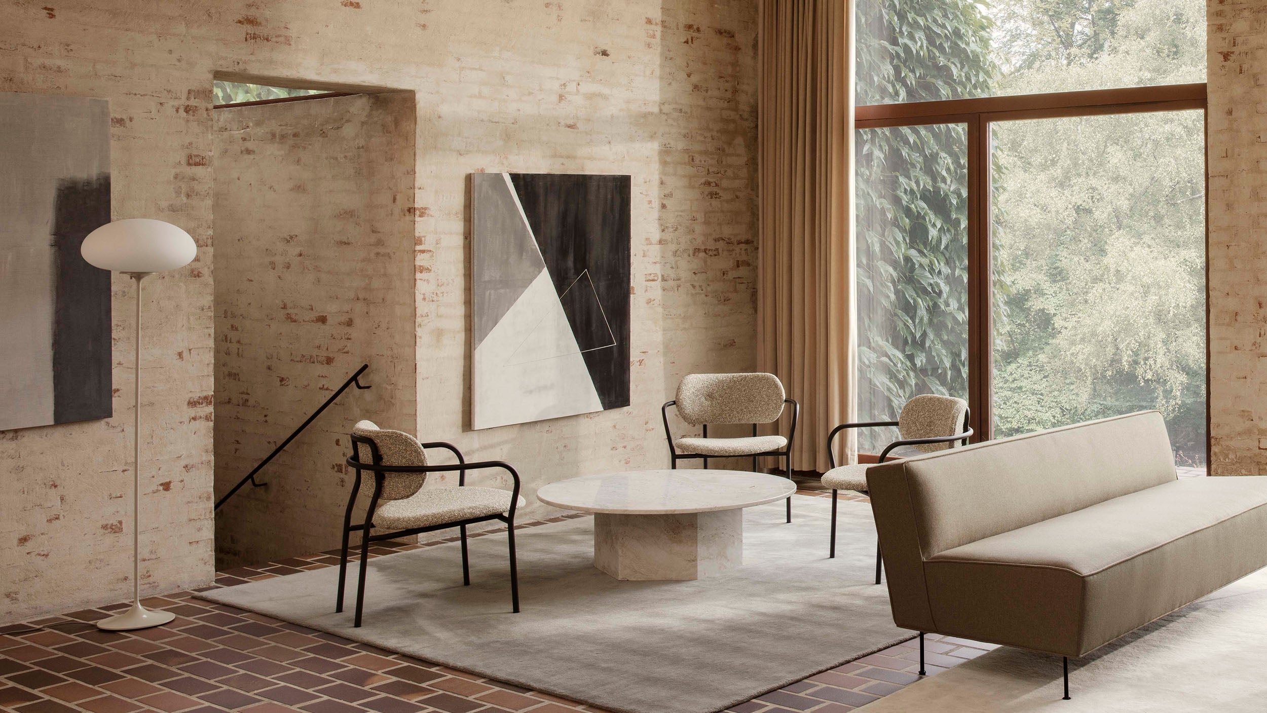 Desktop / Stemlite Floor Lamp, designed by Bill Curry for Gubi