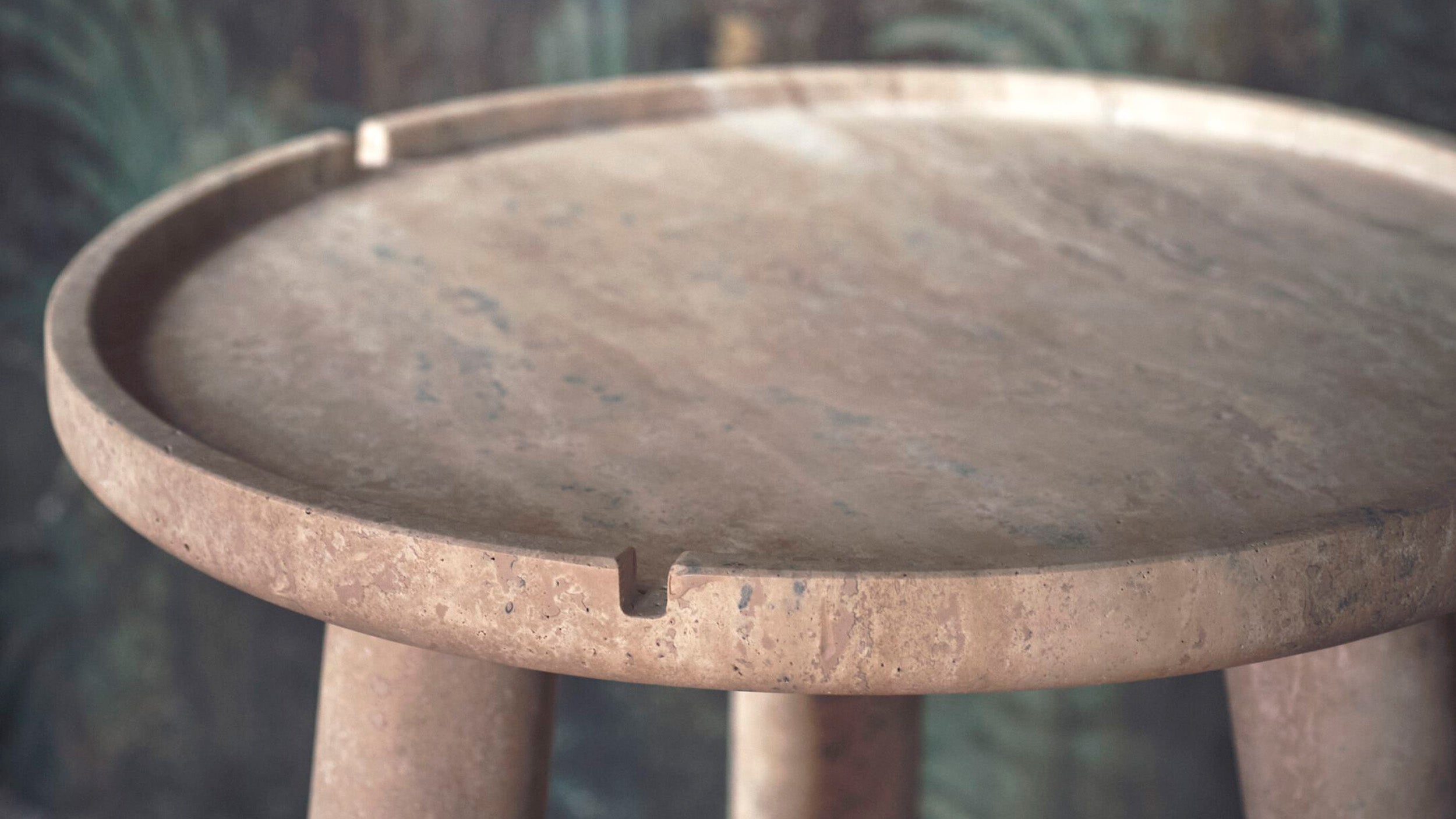 Desktop / Stone Round Coffee Table by Exteta