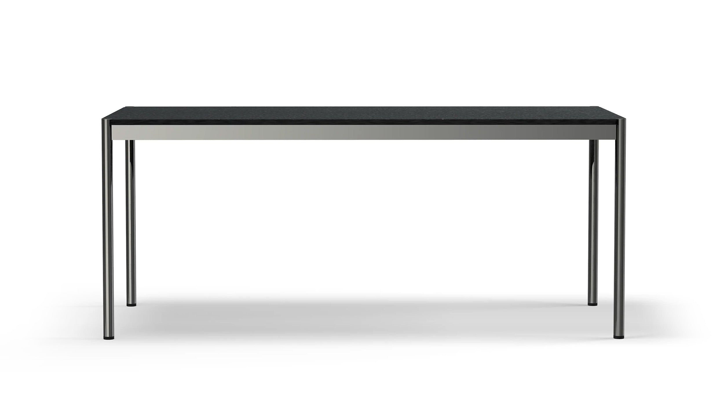 Desktop / Table Black Linoleum (T69), made by USM Haller