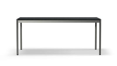 Desktop / Table Black Linoleum (T69), made by USM Haller