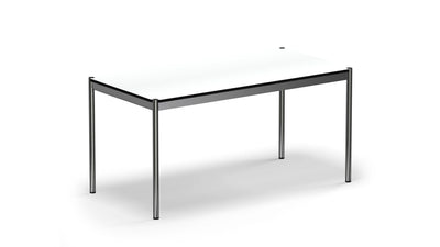 Desktop / Table Pearl Gray White Laminate (T59), made by USM Haller