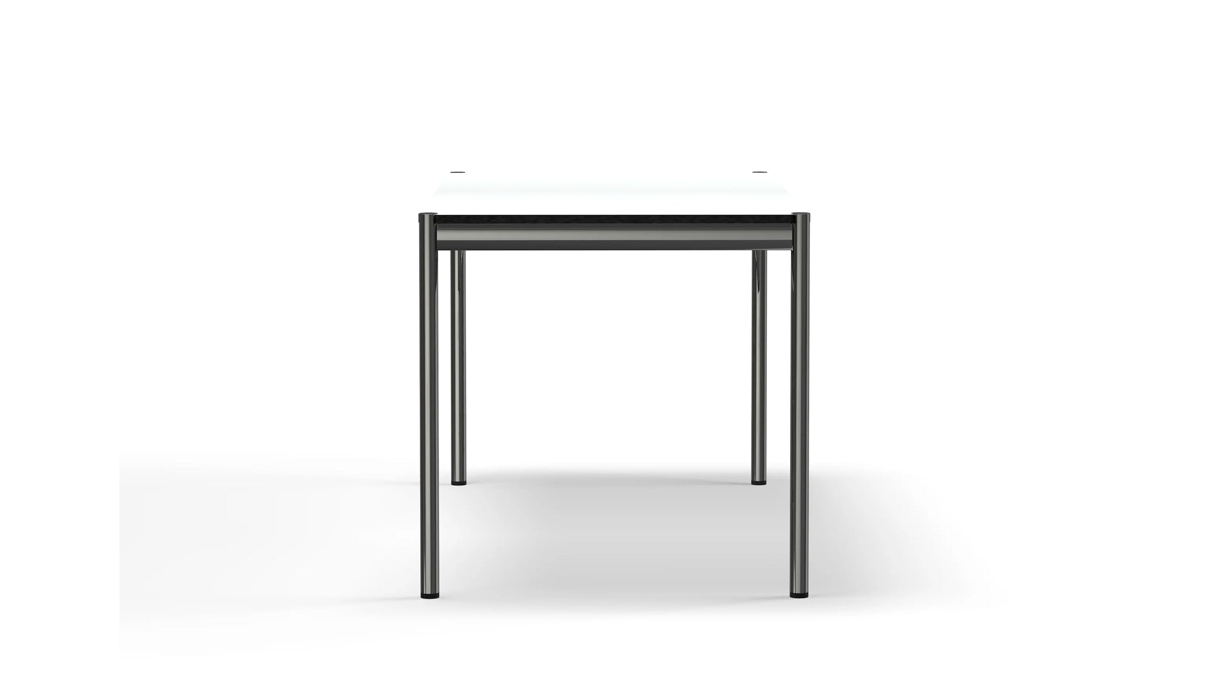 Desktop / Table Pearl Gray White Laminate (T59), made by USM Haller