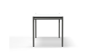 Desktop / Table Pearl Gray White Laminate (T59), made by USM Haller