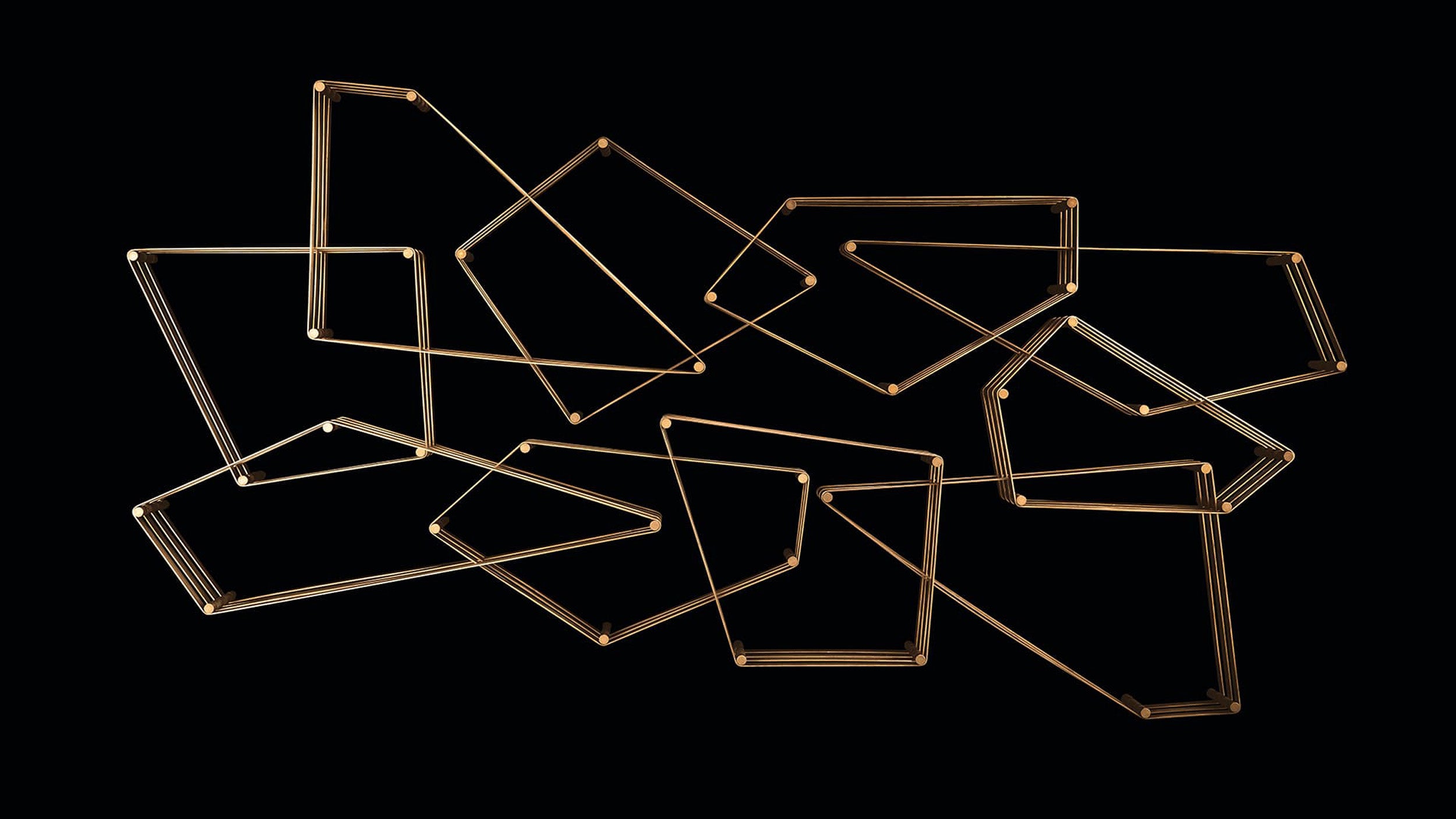 Desktop / Tangram Wall Mounted Shelving, designed by Massimo Castagna for Henge
