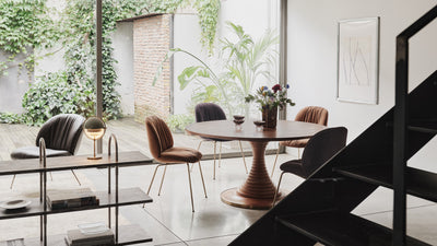 Desktop / Tavolo a Dischi Dining Table, designed by Carlo de Carli and made by Gubi