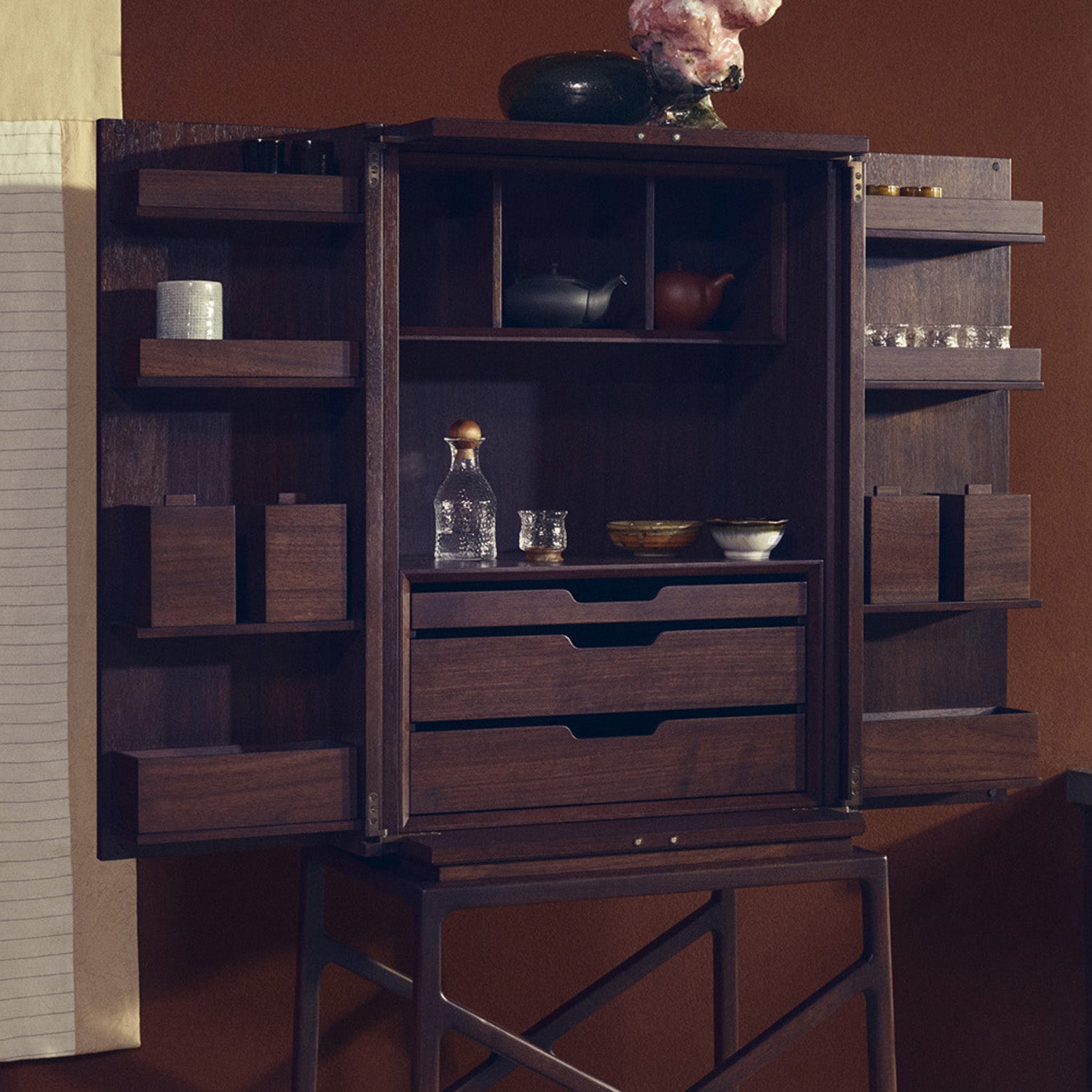 Mobile / Teahouse Cabinet by Christophe Pillet for Ceccotti Collezioni