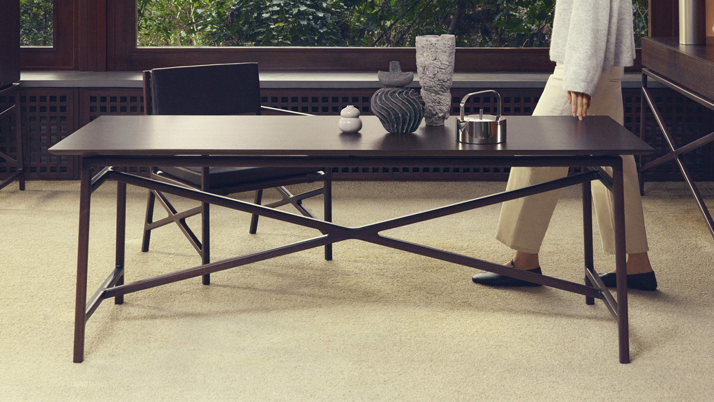 Desktop / Teahouse Table, designed by Christophe Pillet for Ceccotti Collezioni