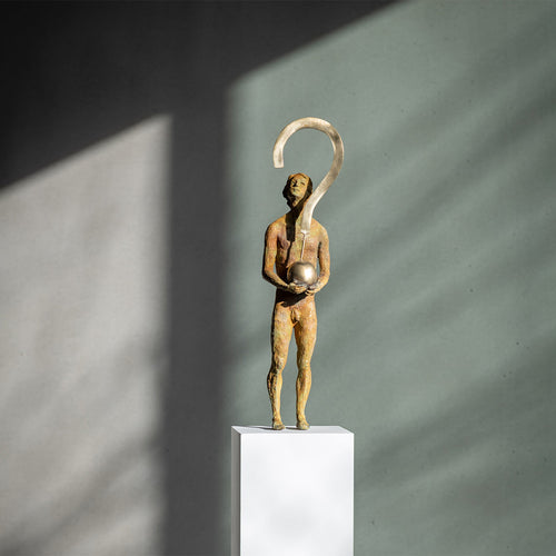 Mobile / Thoughts I – The Question bronze sculpture, designed by Raffaella Benetti