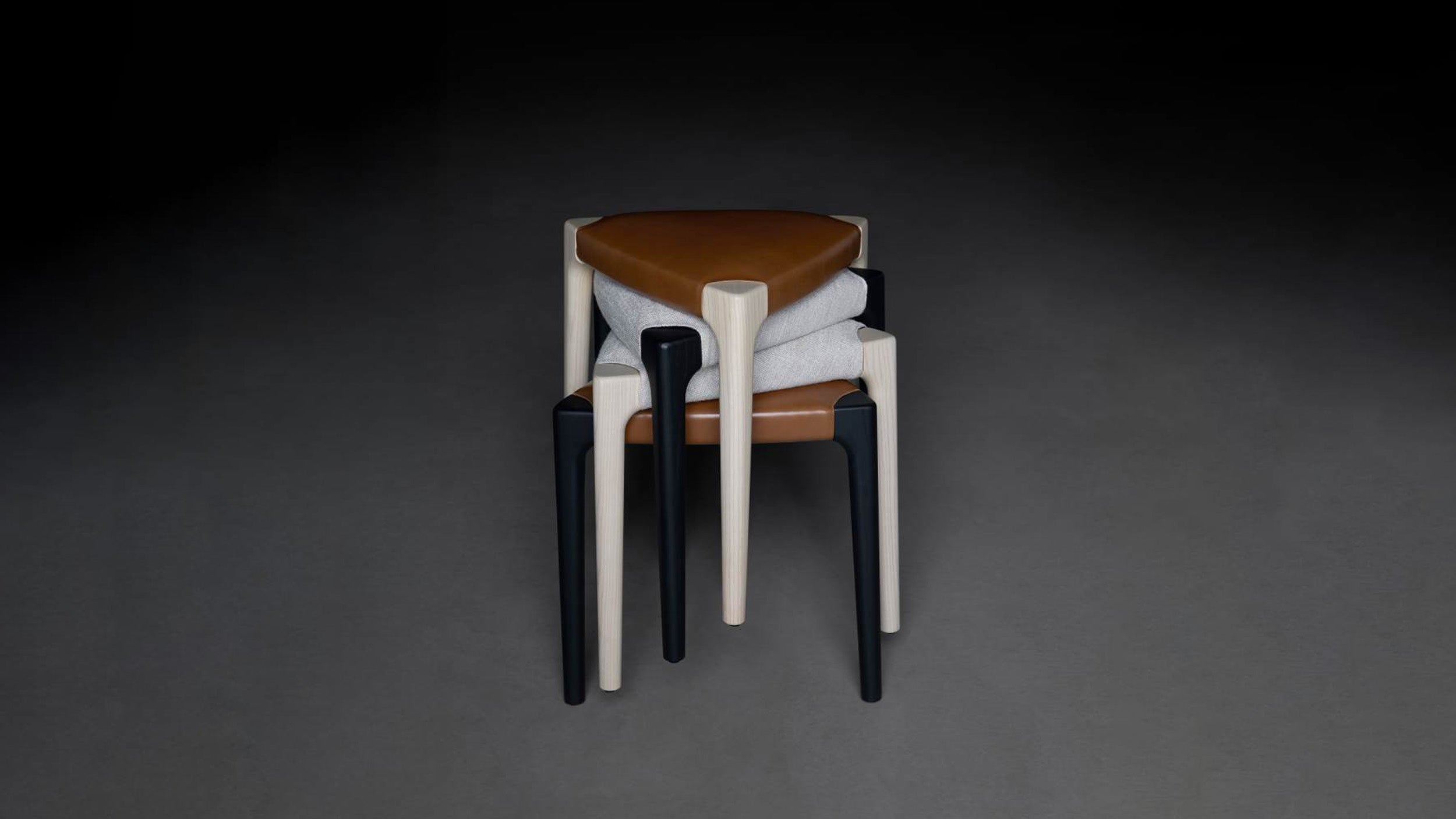 Desktop / Ticino Stool, designed by Shibuleru for Living Divani