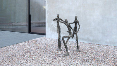 Desktop / To Enjoy Bronze Sculpture, designed by Ann Vrielinck for Gardeco