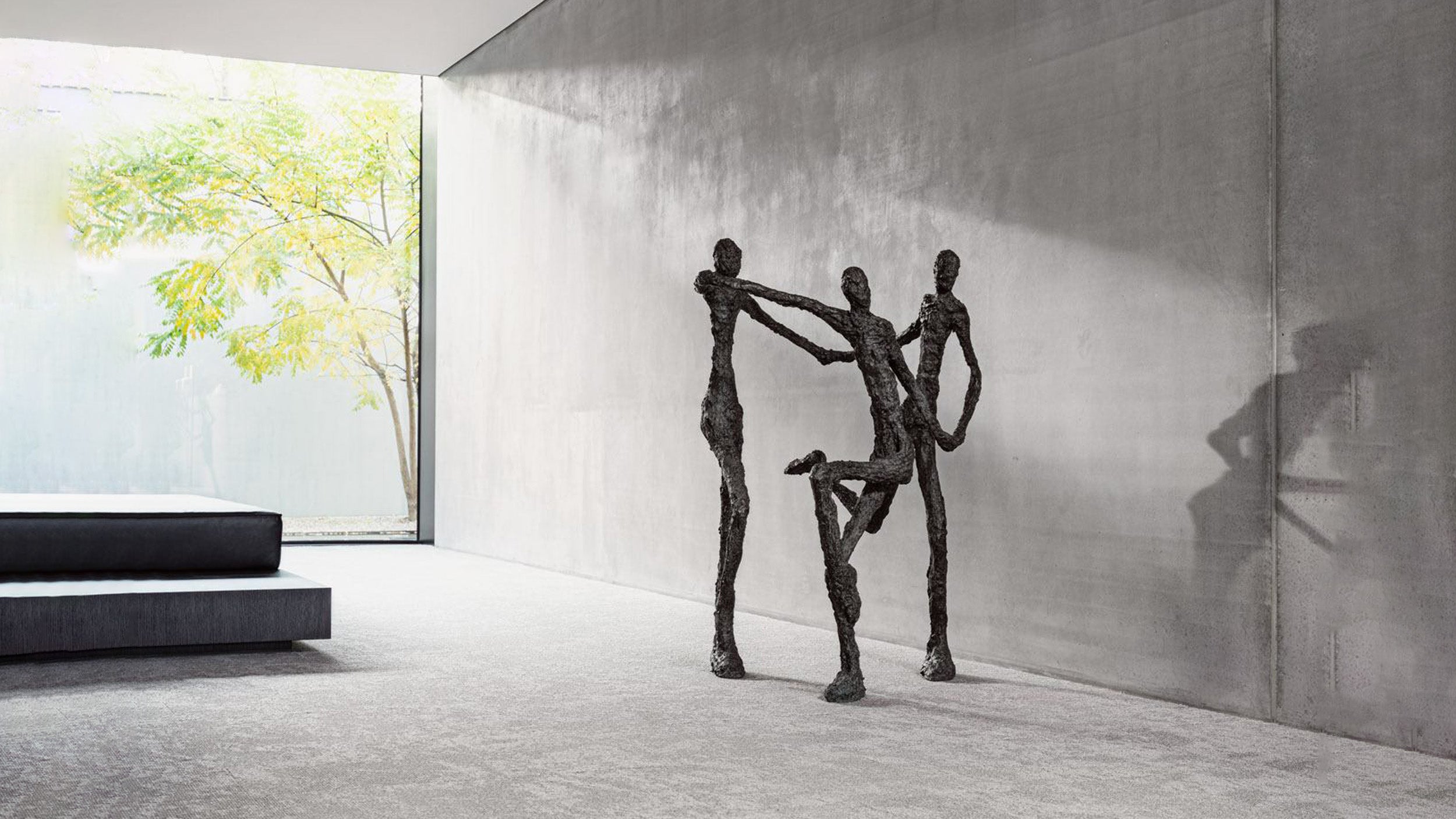 Desktop / To Enjoy Bronze Sculpture, designed by Ann Vrielinck for Gardeco