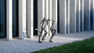 Desktop / To Enjoy Bronze Sculpture, designed by Ann Vrielinck for Gardeco