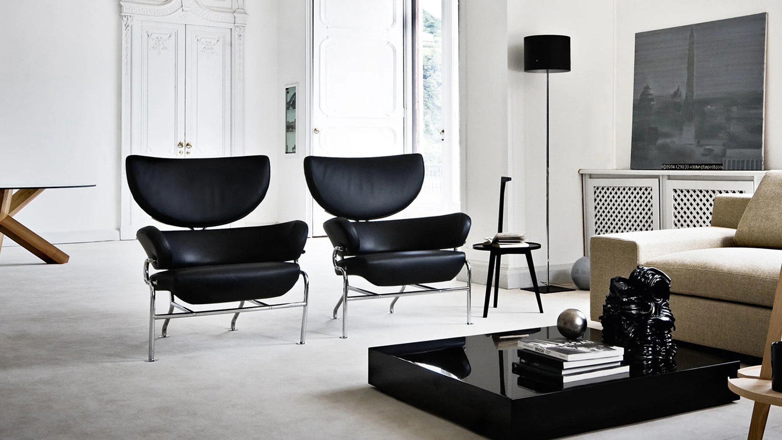 Desktop / Tre Pezzi Chair, designed by Franco Albini for Cassina