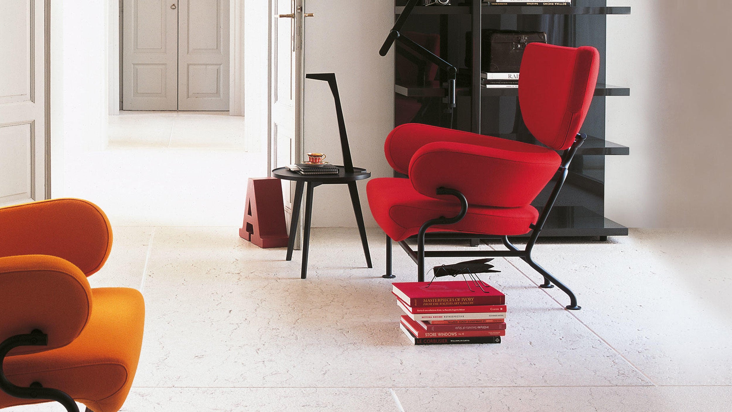 Desktop / Tre Pezzi Chair, designed by Franco Albini for Cassina