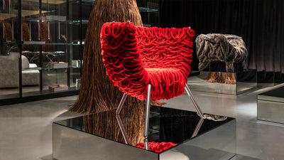 Desktop / Vermelha Chair, designed by Fernando and Humberto Campana for Edra