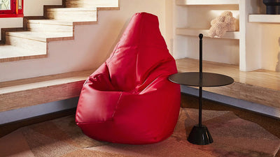 Red / Desktop / BlackMenu / Sacco VIP Bean Bag Chair by Gatti, Paolini and Teodoro for Zanotta