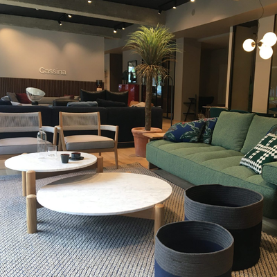 Mobile / WhiteMenu / Table a Plateau, designed by Charlotte Perriand made by Cassina