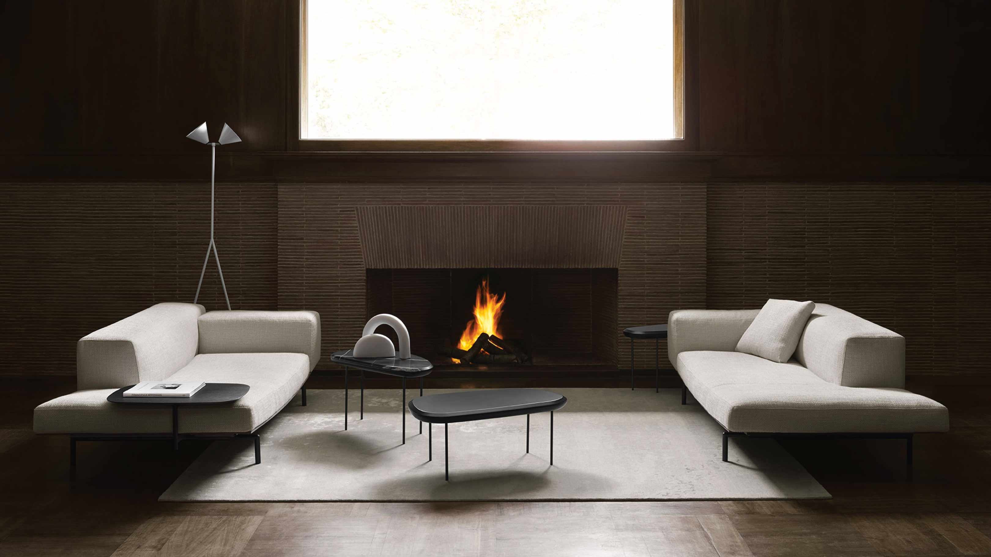Desktop / WhiteMenu / Pebble, designed by Lanzavecchia made by Living Divani