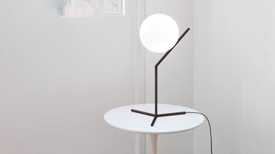 Black / Desktop /  IC Lights T1 High Table Lamp, designed by Michael Anastassiades for Flos