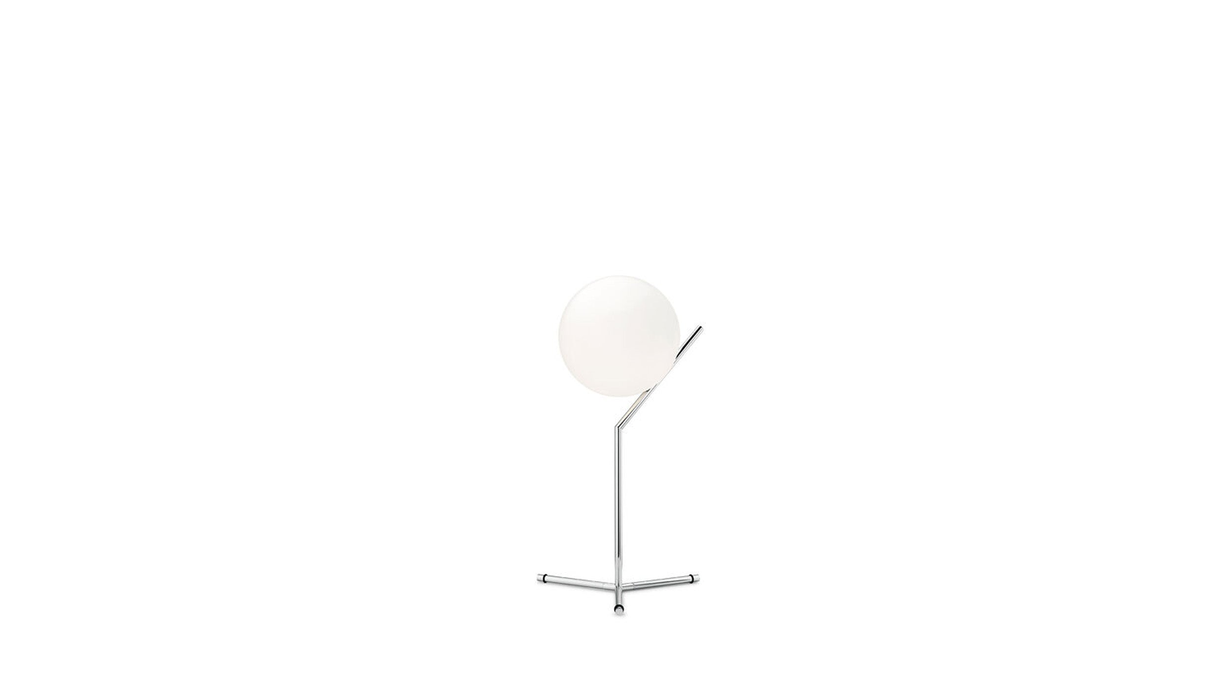 Chrome / Desktop /  IC Lights T1 High Table Lamp, designed by Michael Anastassiades for Flos