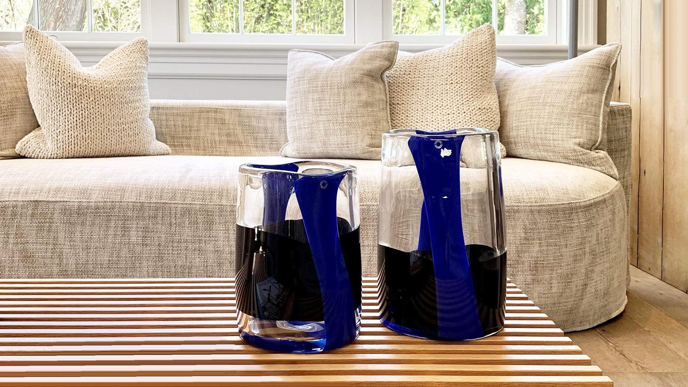 ARCADE Vase Ichnos Blue Vase