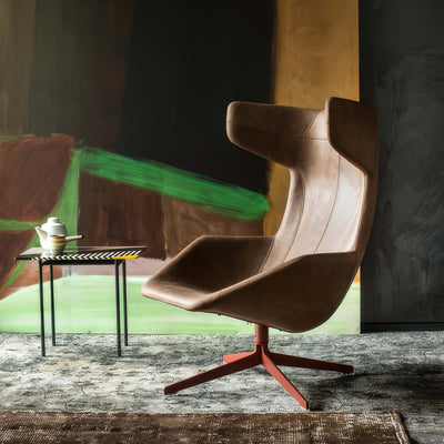 Take a Line for a Walk Revolving Armchair by Moroso