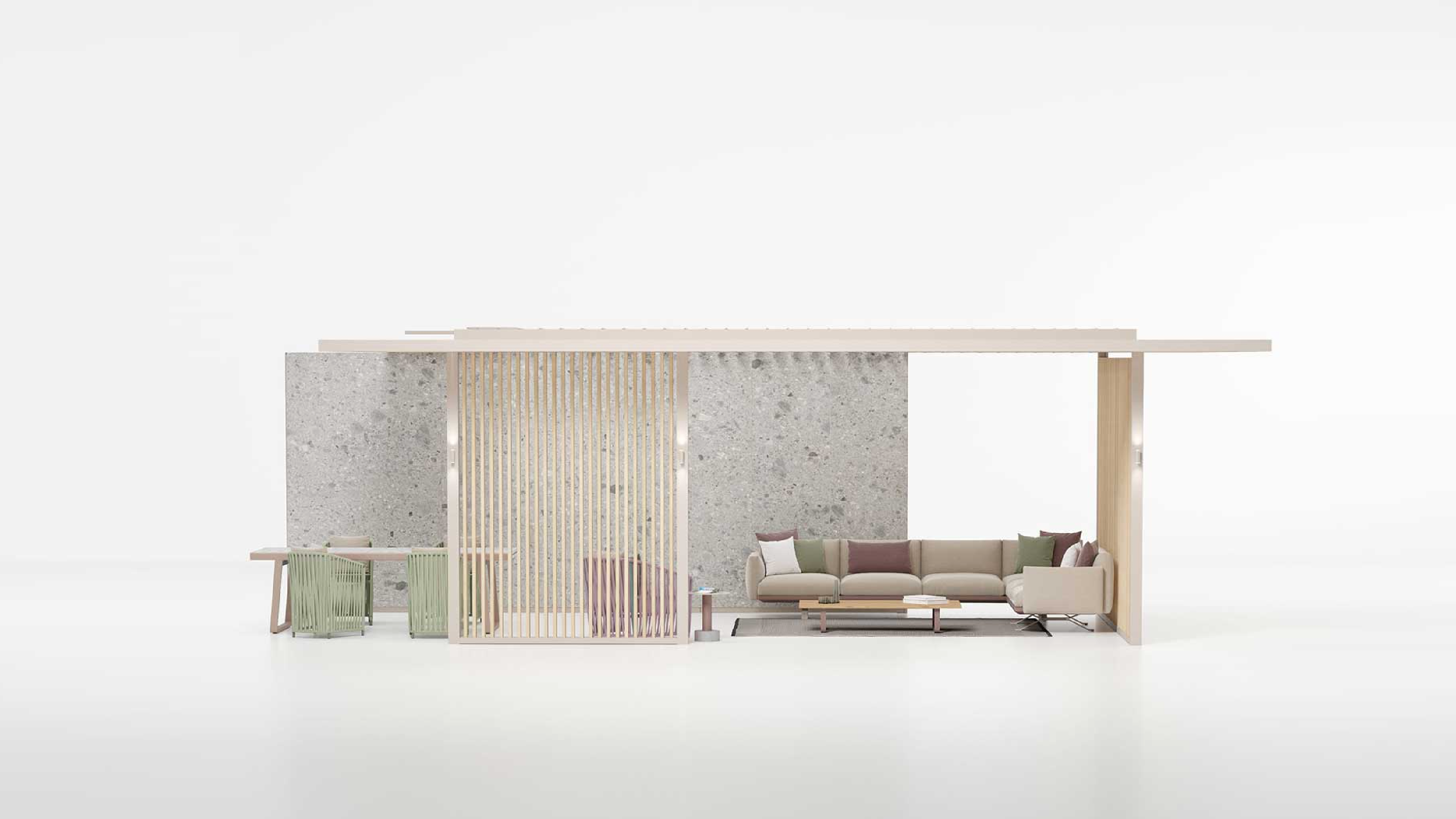 Desktop / WhiteMenu / Pavilion H, designed by Kettal Studio