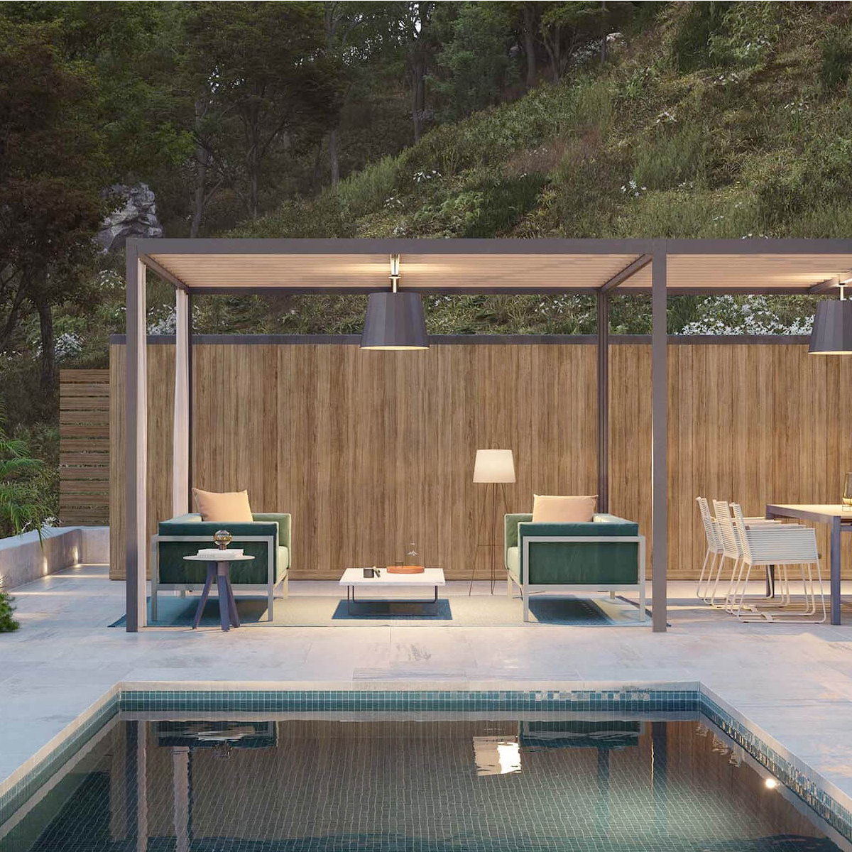 Mobile / WhiteMenu / Pavilion L, designed by Kettal Studio