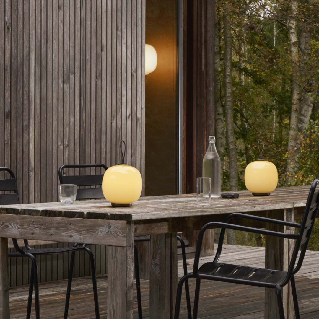 Yellow / Mobile / VL45 Radiohus LED Portable Lamp, designed by Vilhelm Lauritzen for Louis Poulsen