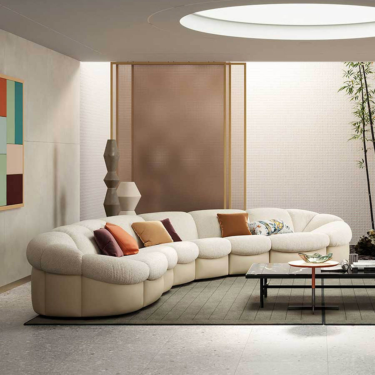 Mobile / Parka Modular Sofa, designed by Draga and Aurel made by Poltrona Frau 