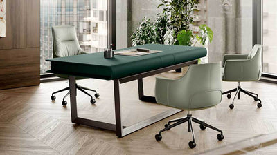 Desktop / Peek a Book Desk, designed by Roberto Lazzeroni for Poltrona Frau