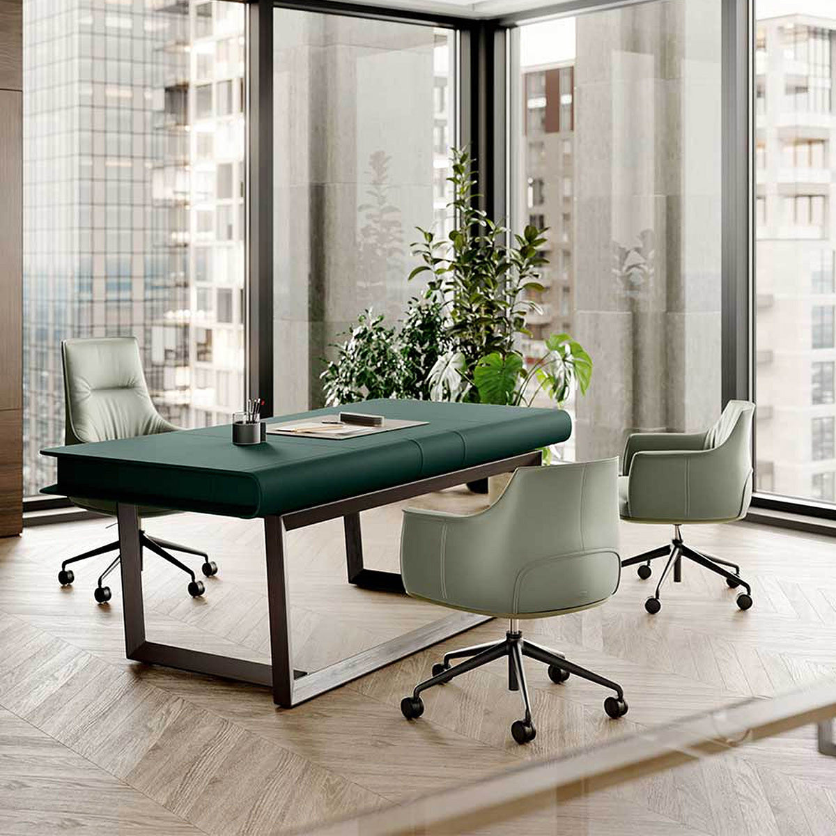 Mobile / Archibald task office chair, designed by Jean-Marie Massaud for Poltrona Frau 