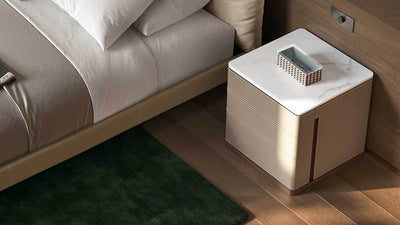 Desktop / Fidelio Notte Night Table, designed by Roberto Lazzeroni for Poltrona Frau 