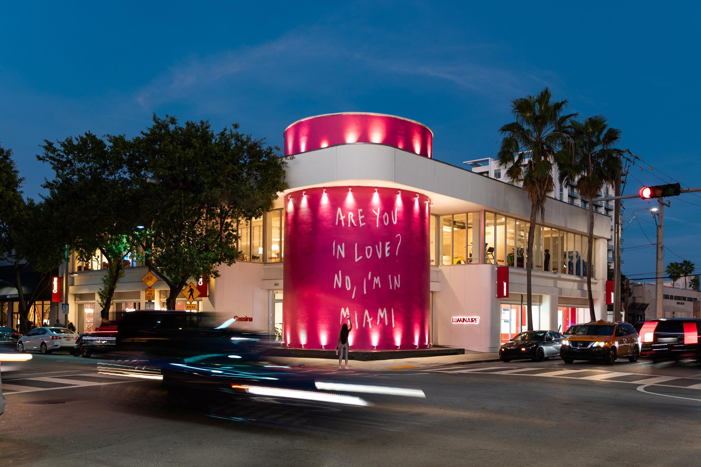 Luminaire LAB Storefront - Design District - Are you in love? No, I'm in Miami. Pietro Terzini
