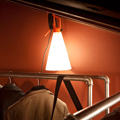 Orange / Mobile / Mayday Table Lamp, designed by Konstantin Grcic made by Flos 