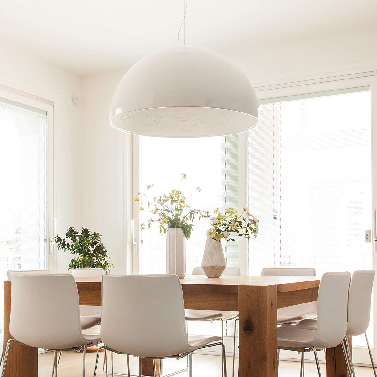 White / Mobile / Skygarden 1, designed by Marcel Wanders made by Flos 