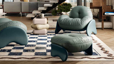 Desktop / Squash Armchair, designed by Faye Toogood for Poltrona Frau