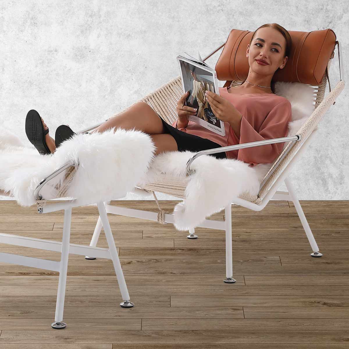 Mobile / WhiteMenu / Flag Haylard Chair, designed by Hans J. Wegner