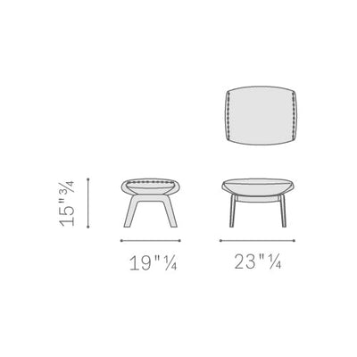 Mobile / Downtown Lounge Armchair and Ottoman, designed by Jean-Marie Massaud for Poltrona Frau