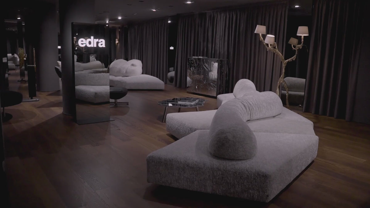 Load video: Spazio Edra | Luxury Furniture, Lighting, and Interior Design Services. Showroom located in Milano.