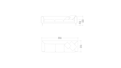 3-Seater / Desktop / BlackMenu / Elan Sofa, designed by Jasper Morrison