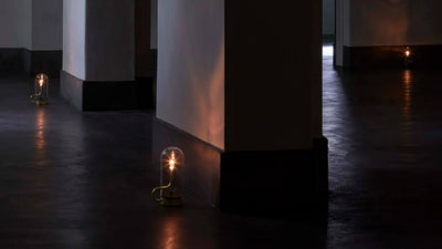 Gold / Desktop / WhiteMenu / Hymn Cordless Lamp, designed by Hiroto Yoshizoe made by Ambientec