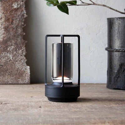 Black Aluminum / Mobile / BlackMenu / TURN+ LED Lantern, designed by Nao Tamura made by Ambientec