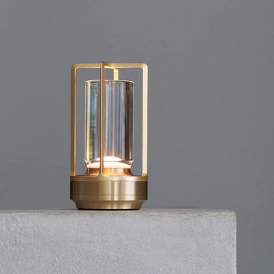 Brass / Mobile / WhiteMenu / TURN+ LED Lantern, designed by Nao Tamura made by Ambientec